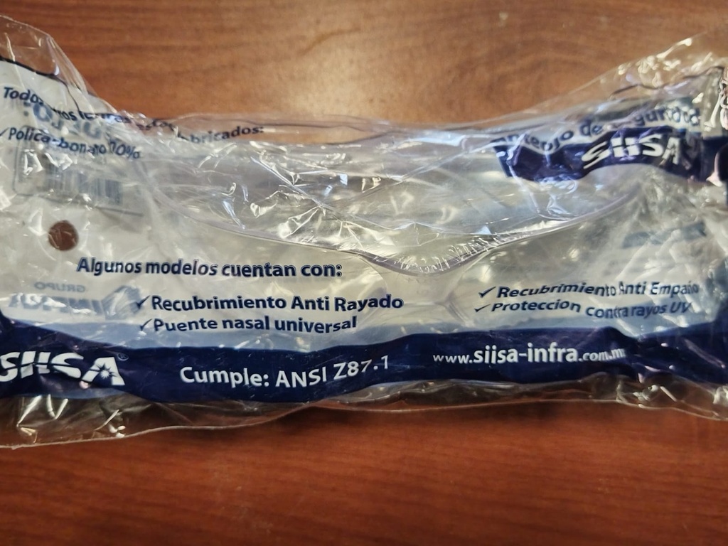 LENTES DE SEGURIDAD CLAROS NUEVO SIISA  