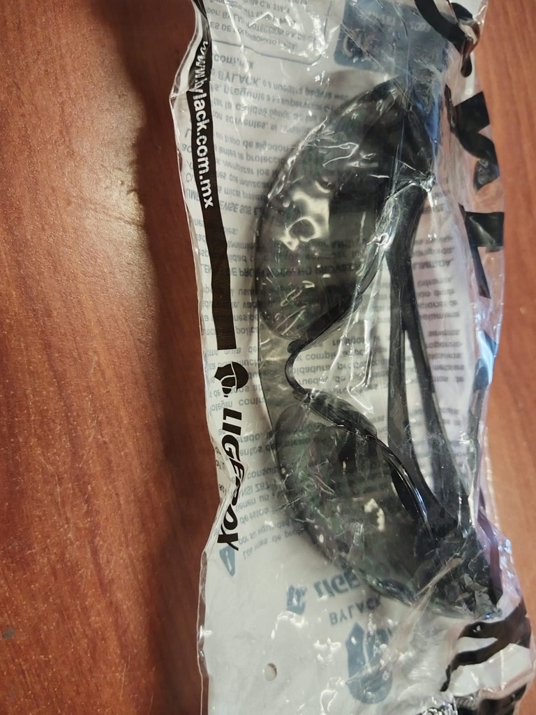 LENTES DE SEGURIDAD NEGROS NUEVOS BYLACK  