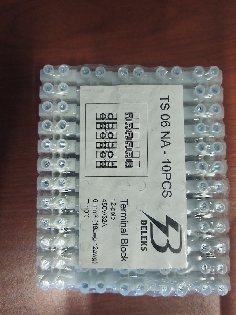 TABLILLA DECONEXIÓN CALIBRE 18 AWG- 12 AWG NUEVO BELEKS 