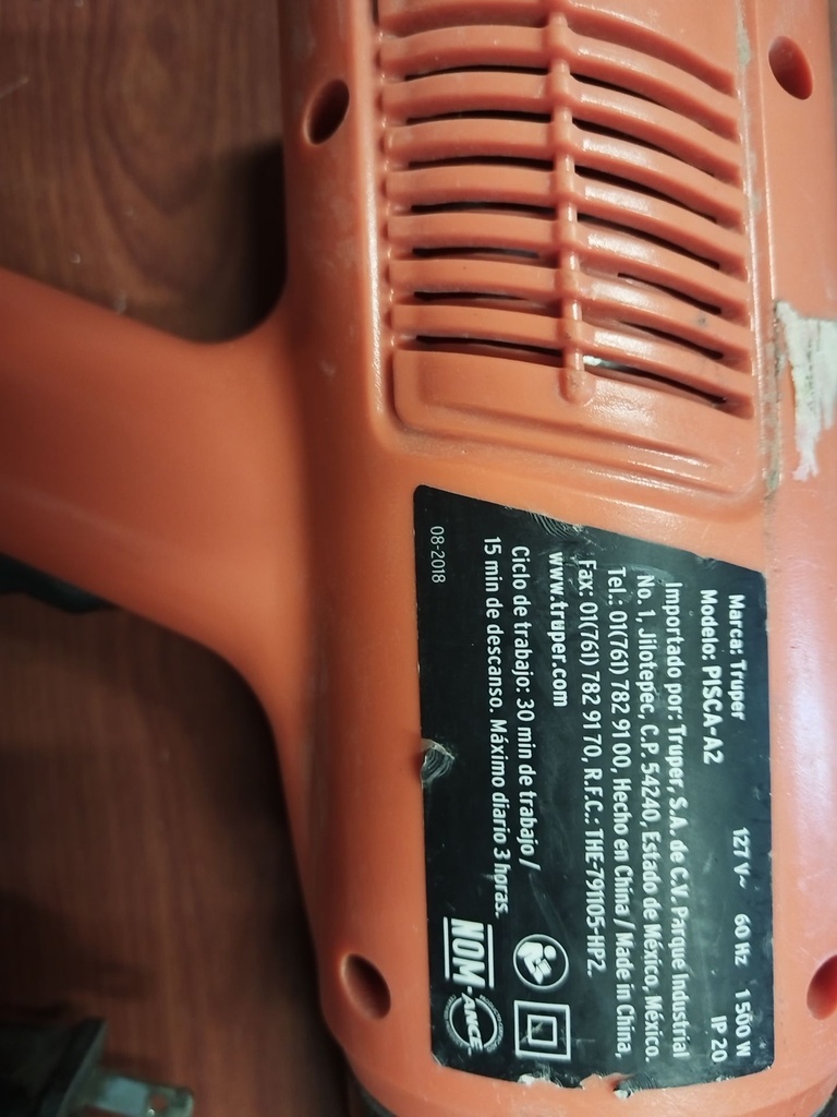 PISTOLA DE CALOR USADO/FUNCIONAL TRUPER PSCA-A2 1500 W