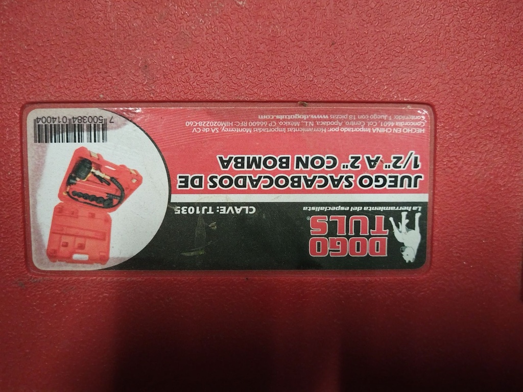 SACABOCADOS (KNOCKOUT PUNCH)   1/2", 3/4", 1 1/4", 1 1/2", 2" USADO/FUNCIONAL DOGO TULS TJ1035