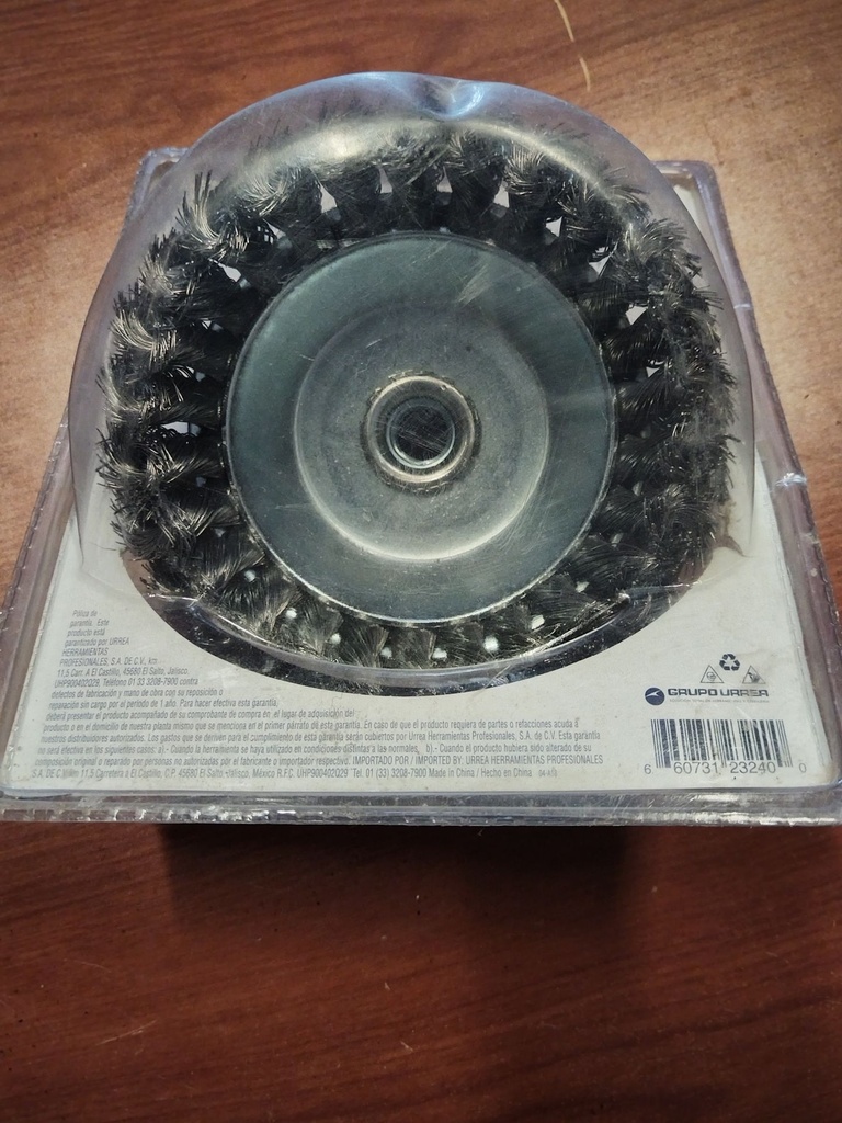 CARDA DE COPA ALAMBRE TRENZADO 5" NUEVA SURTEK 123240