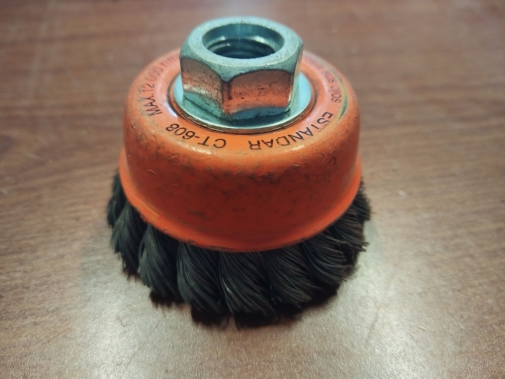 CARDA DE COPA ALAMBRE TRENZADO 3" USADA TRUPER 14186