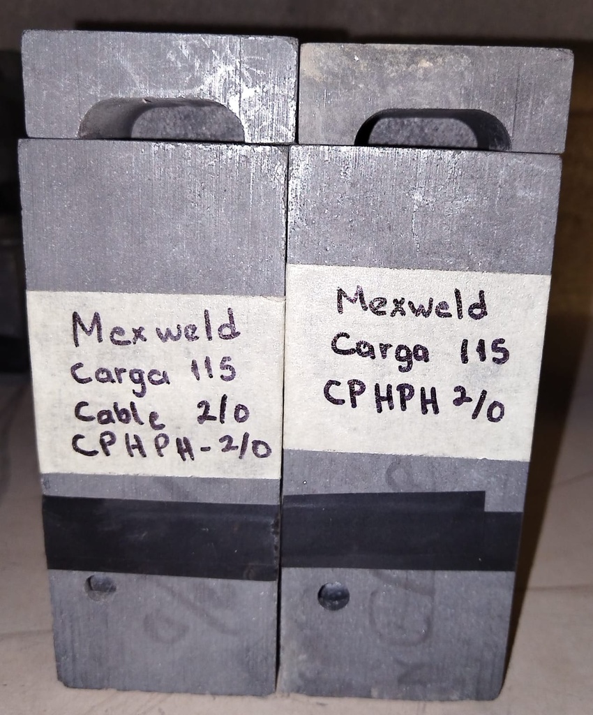 MOLDE PARA SOLDADURA EXOTERMICA CARGA 115 NUEVO MEXWELD CPHPH 2/0