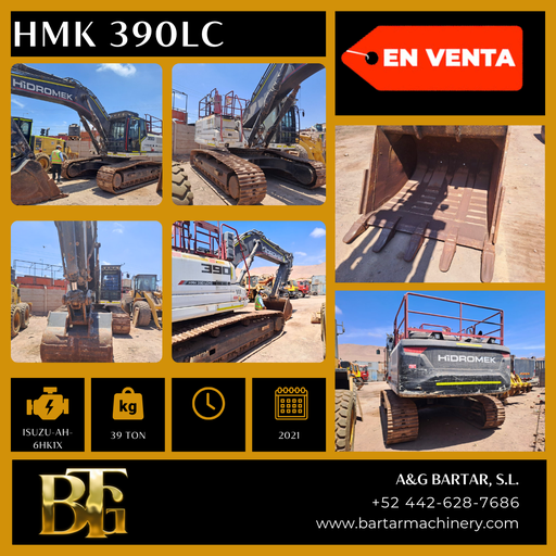 EXCAVADORA DE CADENAS HMK 390LC - 2021