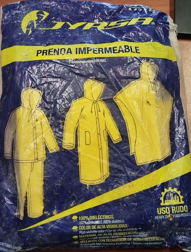 [EPP_72] IMPERMEABLE AMARILLO TIPO PONCHO NUEVO JYRSA DD-1119XG XG