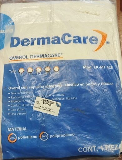 [EPP_75] OVEROL DESHECHABLE NUEVO DERMACARE LK-MT-428 EG
