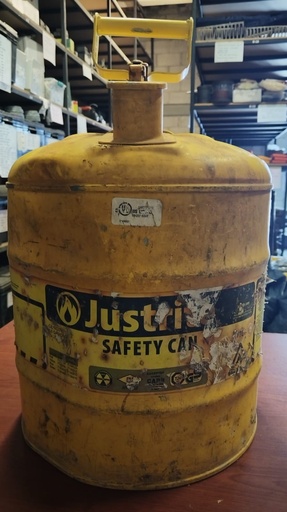 [EPP_83] BIDON PARA GASOLINA AMARILLO USADO JUSTRITE 7150200 