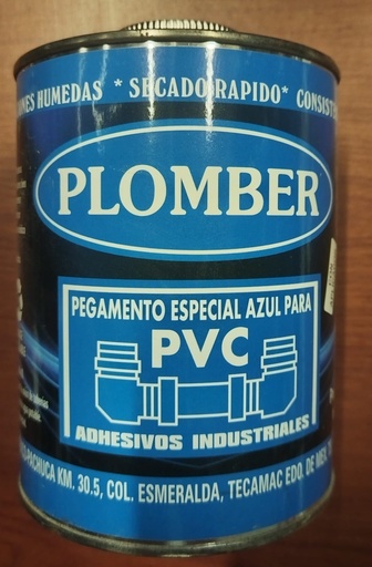 [MV_31] PEGAMENTO ESPECIAL AZUL PARA PVC NUEVO PLOMBER 