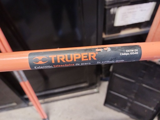 [HV_20] EXTENSÓN TELESCOPICA DE ACERO PARA RODILLO EXTM-24 USADO/BUEN ESTADO TRUPER EXTM-24