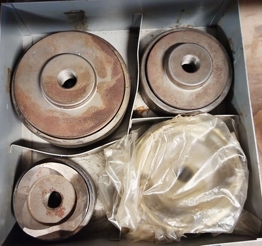 [HV_39] SACABOCADOS (KNOCKOUT PUNCH)  2 1/2", 3", 3 1/2", 4 USADO/FUNCIONAL RIGID  (KOPD-254)