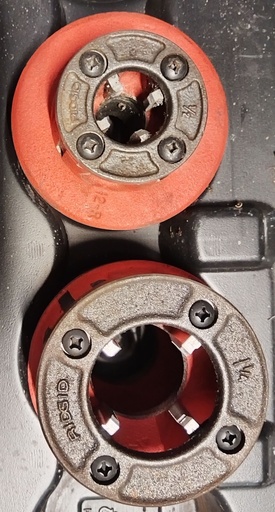 [HV_46] CABEZAL PARA TARRAJA 1/2" USADO/FUNCIONAL RIGID 37390