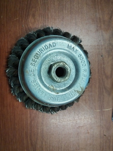[HV_141] CARDA DE COPA ALAMBRE TRENZADO 5" NUEVA HT 120408