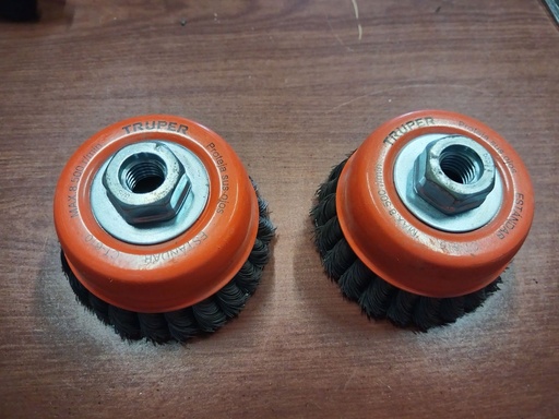 [HV_144] CARDA DE COPA ALAMBRE TRENZADO 4" NUEVA TRUPER 14187