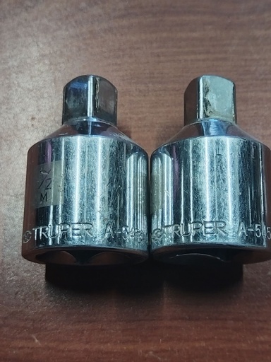 [HV_200] ADAPTADOR 3/4" HEMBRA 1/2" MACHO  NUEVO TRUPER A-545