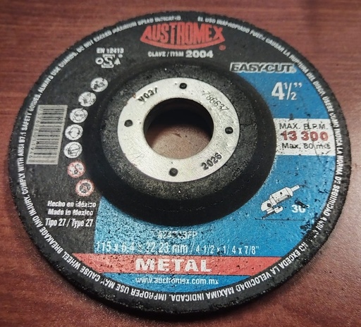 [HV_235] DISCOS DE DESBASTE  4 1/2" NUEVO AUSTROMEX 2004