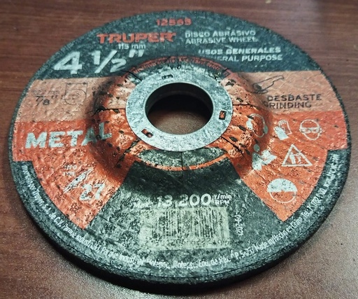 [HV_236] DISCOS DE DESBASTE  4 1/2" NUEVO TRUPER 12365
