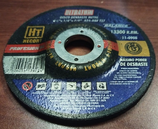 [HV_238] DISCOS DE DESBASTE  4 1/2" NUEVO HT 11-0908