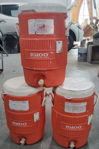 [INS_15] CONTENEDORES DE AGUA DE 5 GALONES NARANJA IGLOO  