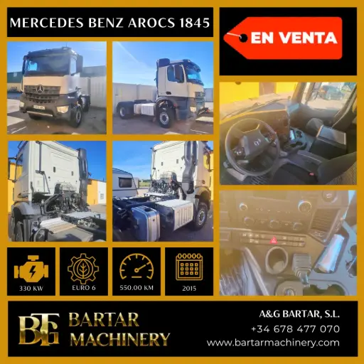 Mercedes Benz Arocs 1845 Año 2015 Blanco