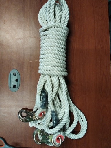 CUERDA TRENZADA 20 MTS (USADA)